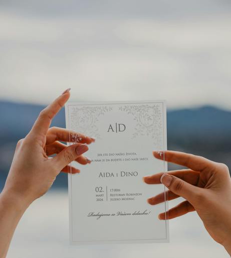 Wedding card overview