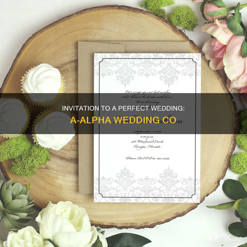 a-alpha wedding invitation co