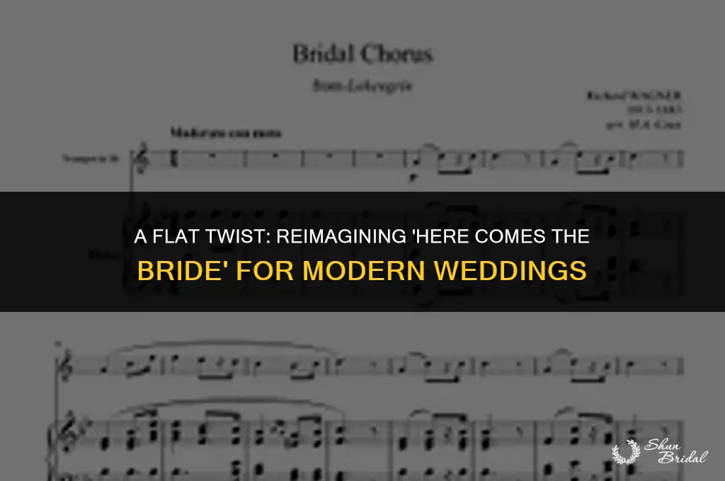a-flat here comes the bride lead sheet