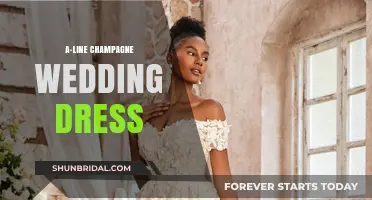 Champagne Dreams: A-Line Wedding Dresses for Your Big Day