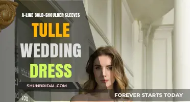The Tulle A-Line Dream: Cold-Shoulder Sleeves for Brides