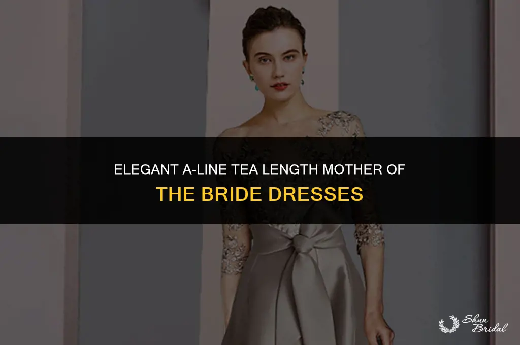 a-line designer mother of the bride dresses tea length
