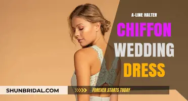 Chic Chiffon: Halter A-Line Wedding Dresses for Your Big Day
