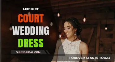 Halter Necklines: A-Line Court Wedding Dresses for Your Big Day