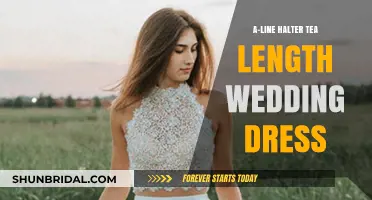 Tea-Length Halter Wedding Dresses: A-Line Style Guide
