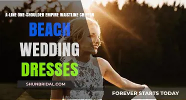 Chiffon Beach Wedding: A-Line, One-Shoulder, Empire Waistline Dresses