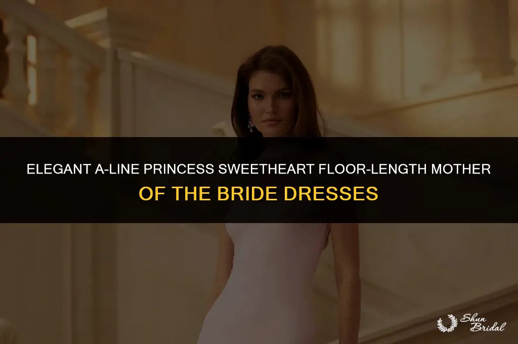 a-line princess sweetheart floor-length mother of the bride