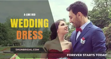 The Perfect Red: A-Line Wedding Dresses for Your Big Day