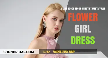 Elegant A-Line Scoop Floor-Length Taffeta Tulle Flower Girl Dress