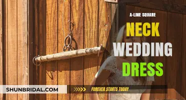 Square Neck Charm: A-Line Wedding Dresses