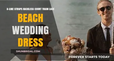 The Perfect Beach Wedding Dress: A-Line Straps and Lace