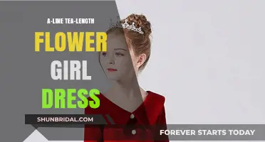 Charming A-Line Tea-Length Flower Girl Dresses for Weddings