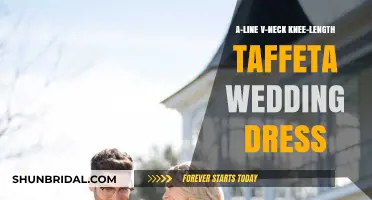 Taffeta Wedding Dresses: A-Line V-Neck Knee-Length Style Guide