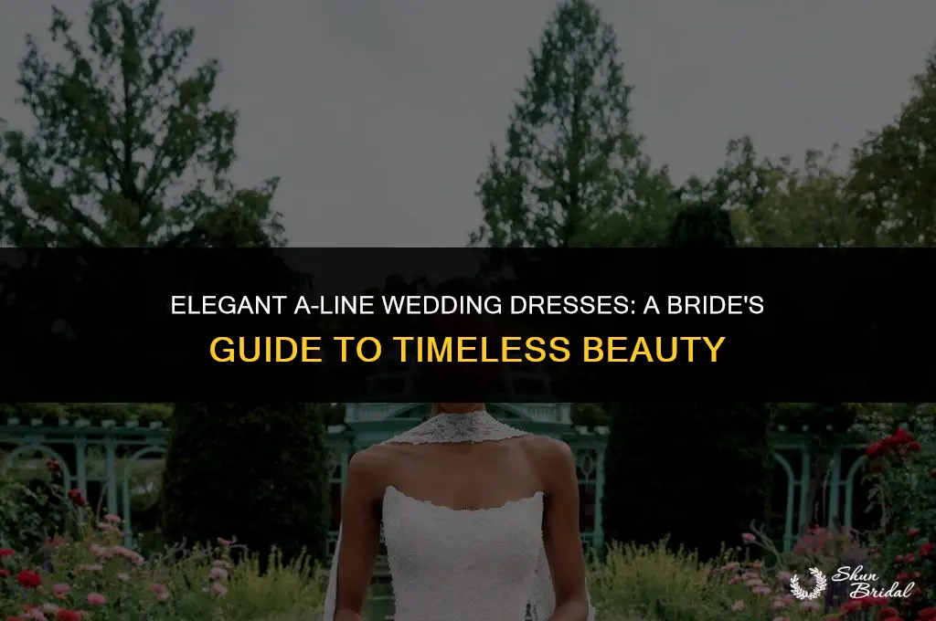 a-line wedding dress bride