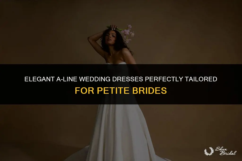 a-line wedding dress for petite bride