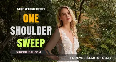 The One-Shoulder Sweep: A-Line Wedding Dresses for the Modern Bride