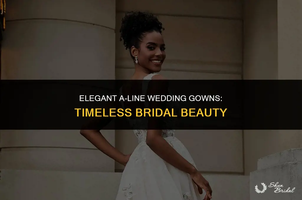 a-line wedding gown for bride