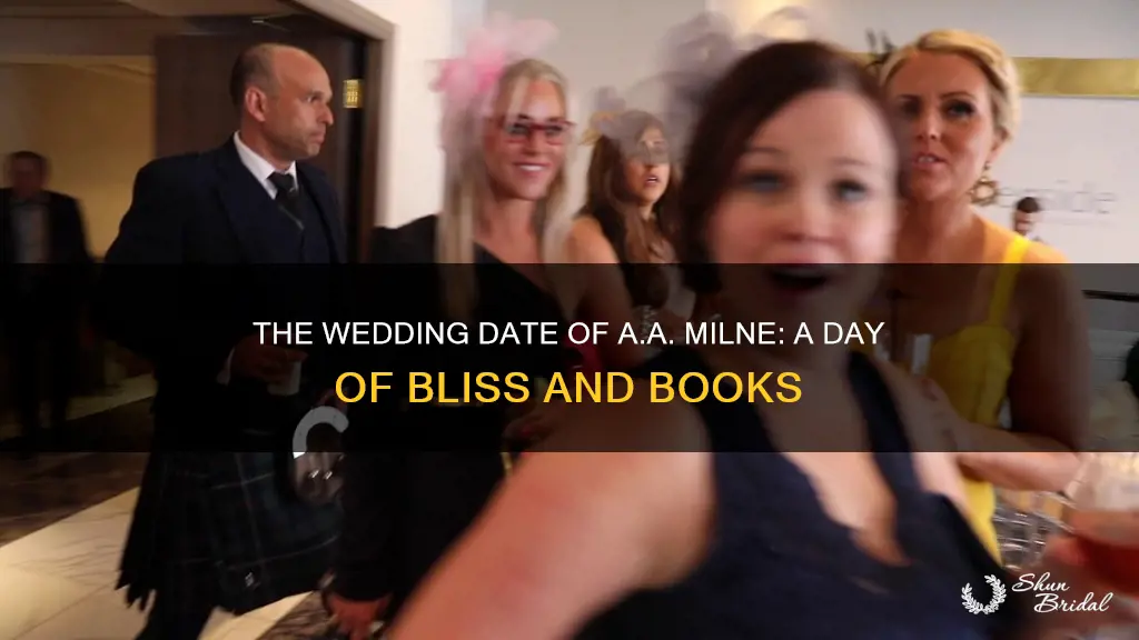 a.a milne wedding date