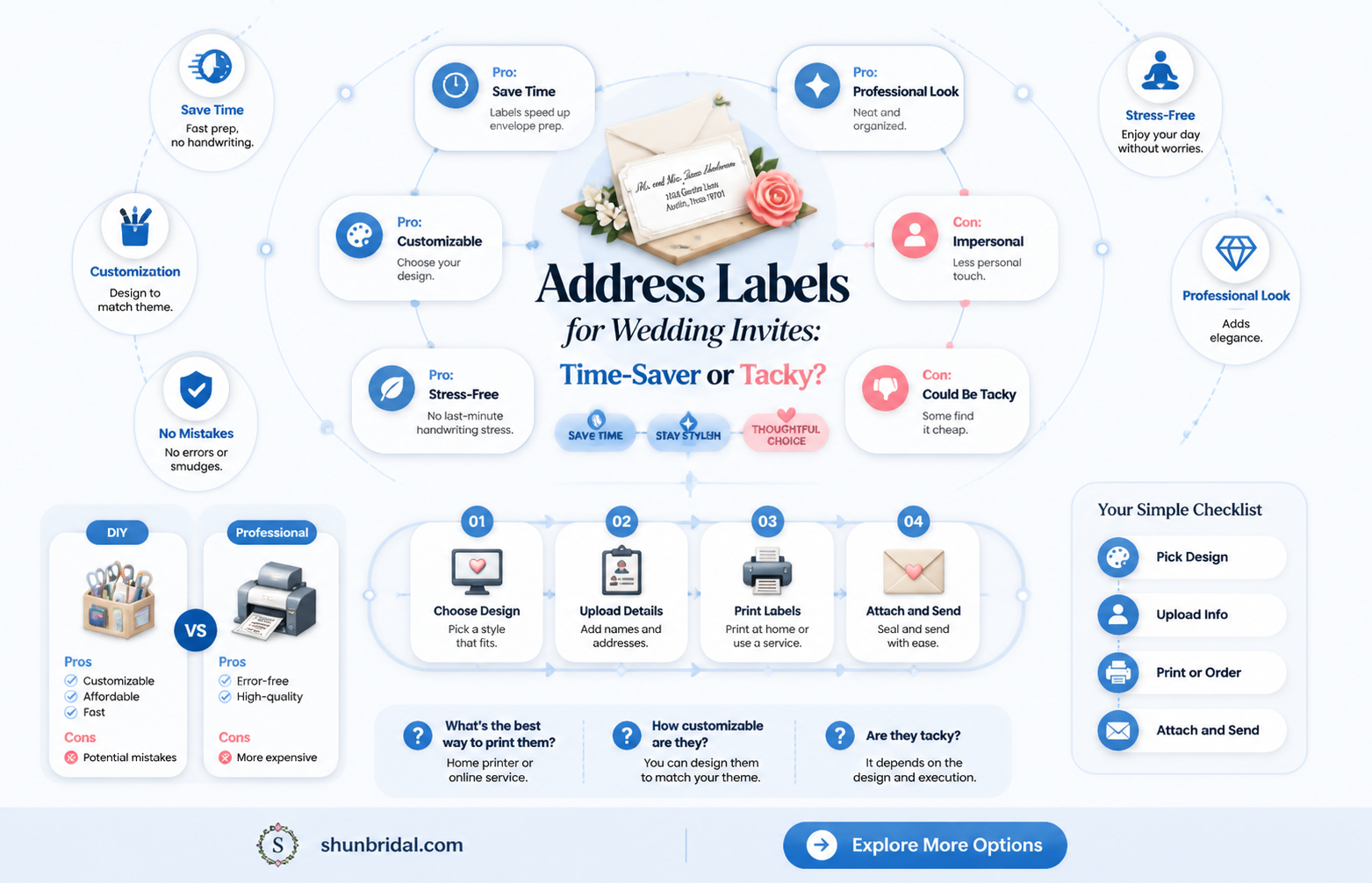 are address labels ok for wedding invitations