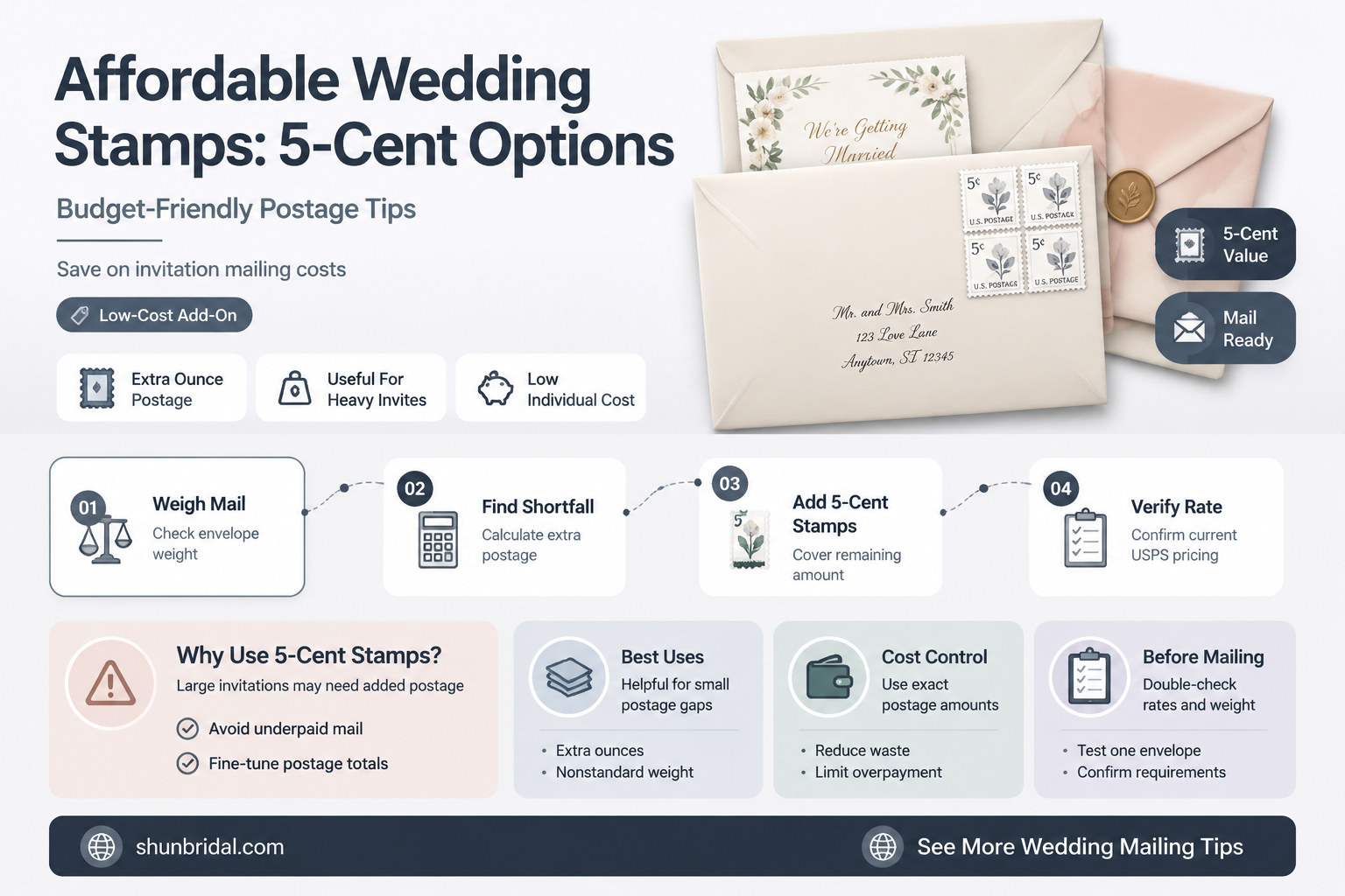 are there 5 cent wedding stamps