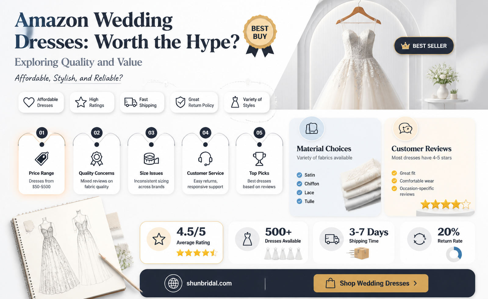 are amazon wedding dresses any good