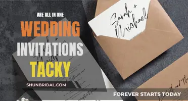 Wedding Invitation Cards: All-in-One, Tacky or Classy?