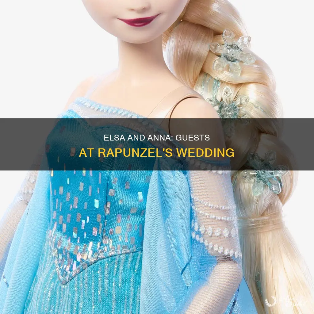 are anna and elsa at rapunzels wedding