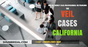 Can Attorney Fees Be Recovered in California Veil Piercing Cases?