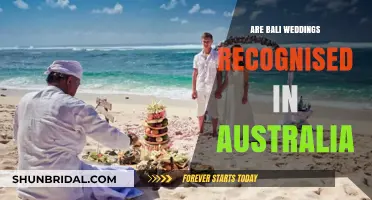Bali Weddings: Legally Binding in Australia?