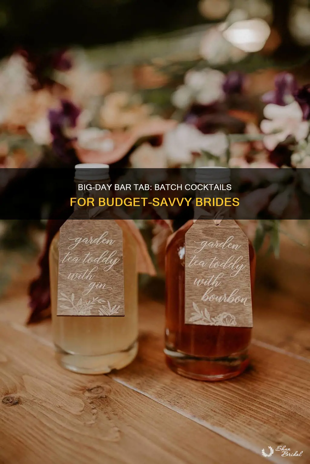 are batch cocktails for a wedding cheaper