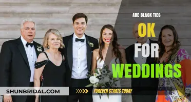 Black Ties for Weddings: Yay or Nay?