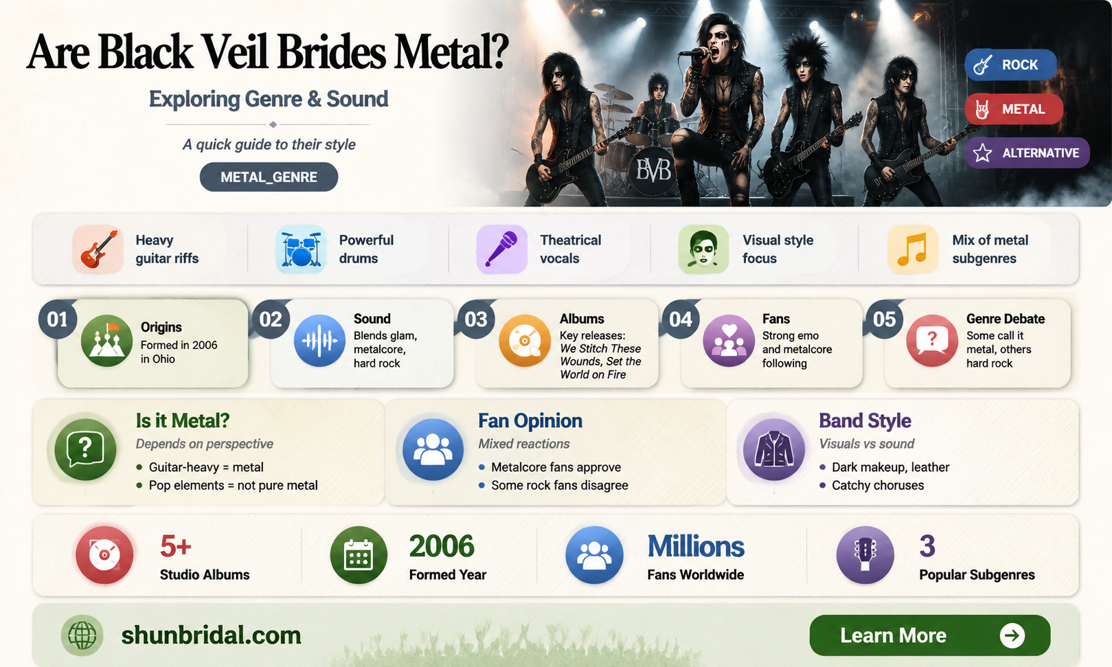 are black veil brides metal