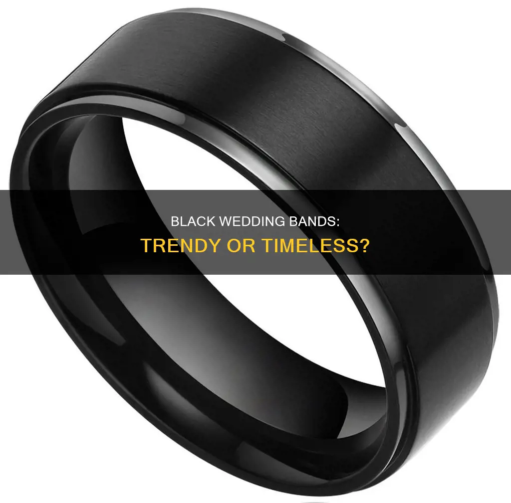 are black wedding bands popular