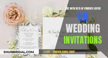 How to Include Both Sets of Parents on Wedding Invites