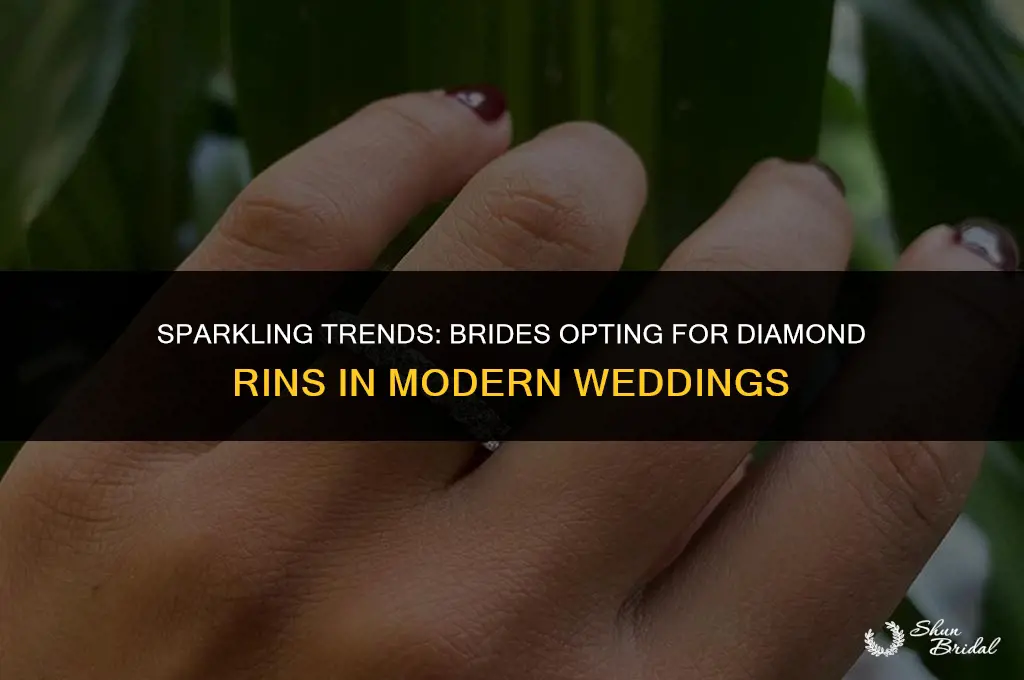 are brides getting wanting diamond rins