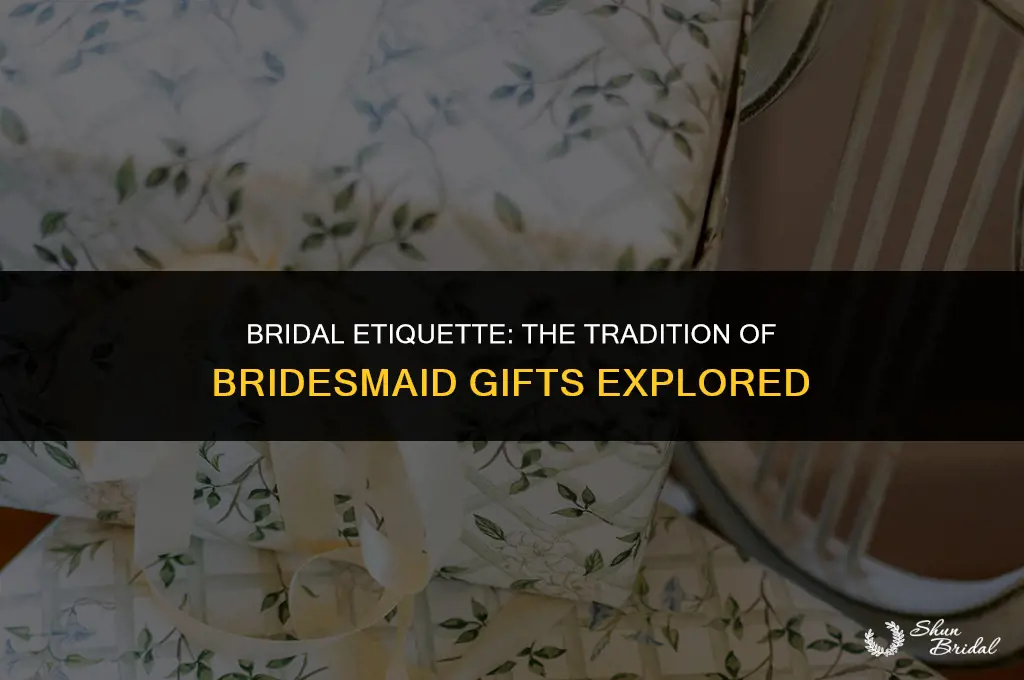 are brides supposed to buy bridesmaid presents