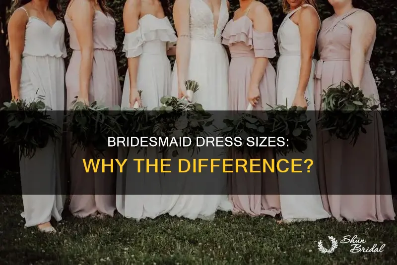 are bridesmaids dresses sized differently