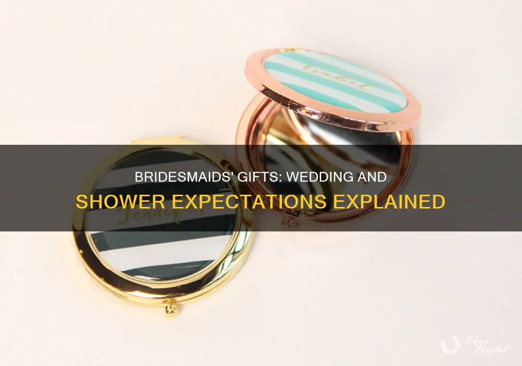 are bridesmaids expected to buy a shower and wedding git