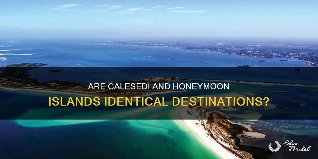 are calesedi island and honeymoon island the same