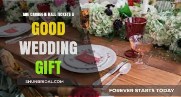 Carnegie Hall Tickets: A Unique and Memorable Wedding Gift Idea?