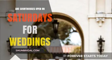 Courthouse Wedding: Are Saturday Ceremonies Possible?