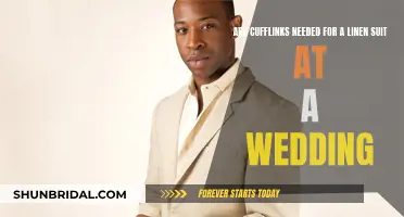 Cufflinks With Linen Suits: Wedding Style Guide