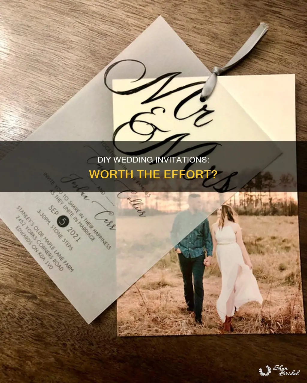 are diy wedding invitations worth it