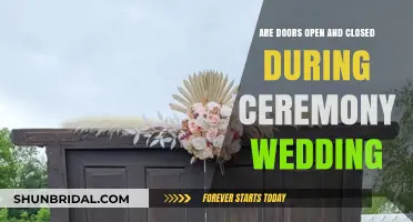 Wedding Ceremony Etiquette: Open or Closed Doors During Vows?