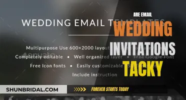 Wedding Email Invites: Tacky or Trendy?