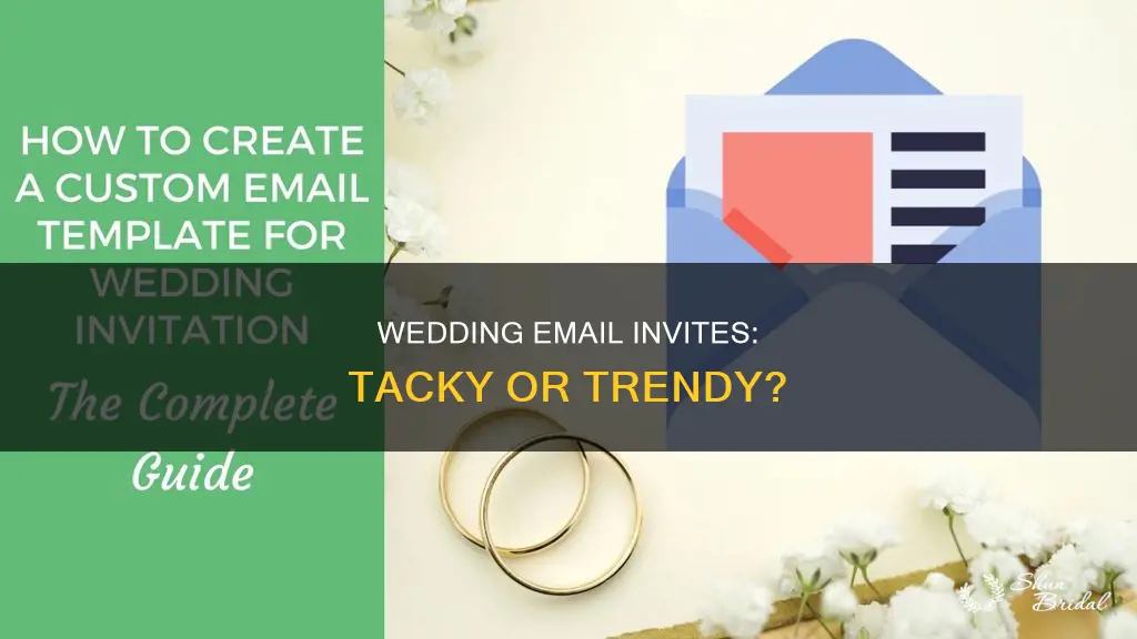 are email wedding invitations tacky