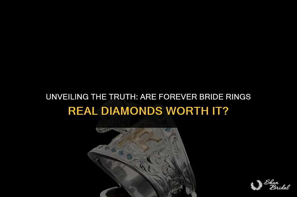 are forever bride rings real diamonds worth it