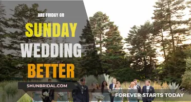 Which Day is Better for a Wedding: Friday or Sunday?