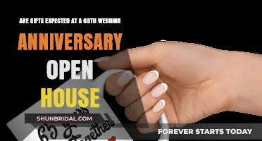 Gifts for a 65th Wedding Anniversary Open House: Etiquette Explained