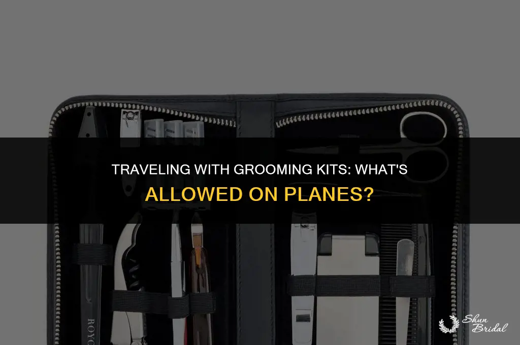 are grooming kits allowed on planes